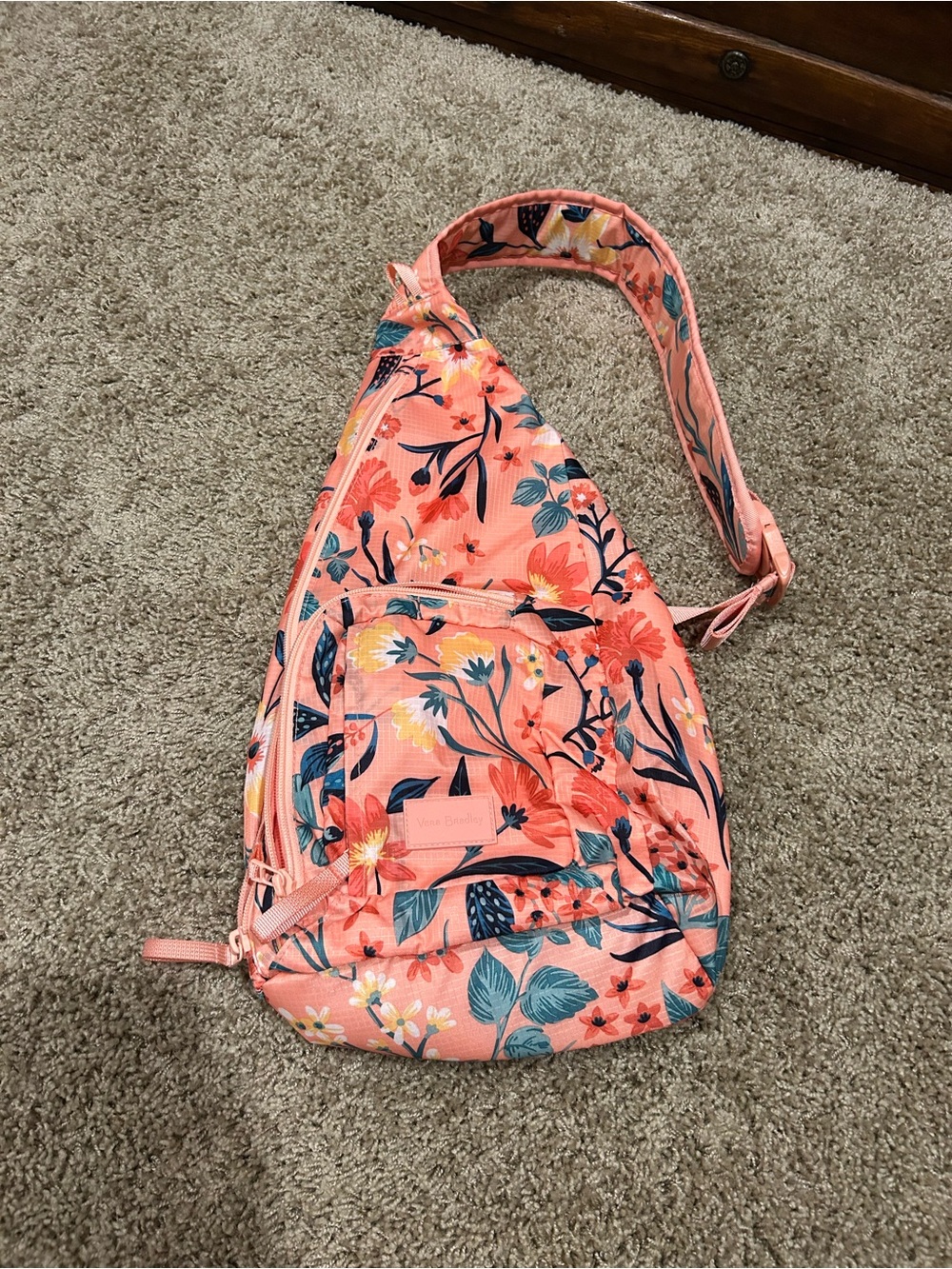 Vera Bradley Coral Floral Sling Bag - Women's Crossbody